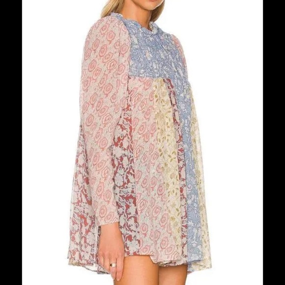 Free people merrie mixed print tunic - Picture 2 of 7